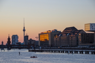 Sonnenuntergang an der Spree, Berlin