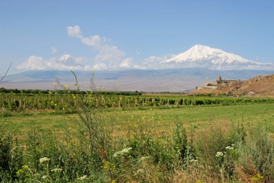 Blick zum Ararat, Armenien
