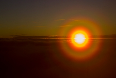 Sonnenaufgang, Vulkan Barú, Panama