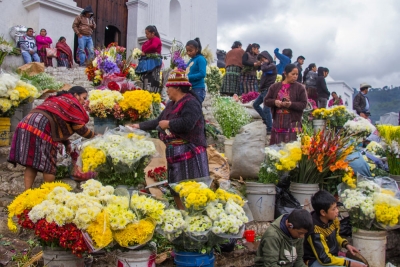 Blumenmarkt, Chichicastenango, Guatemala