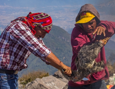 Mayaritual, Vulkan Santa María, Guatemala