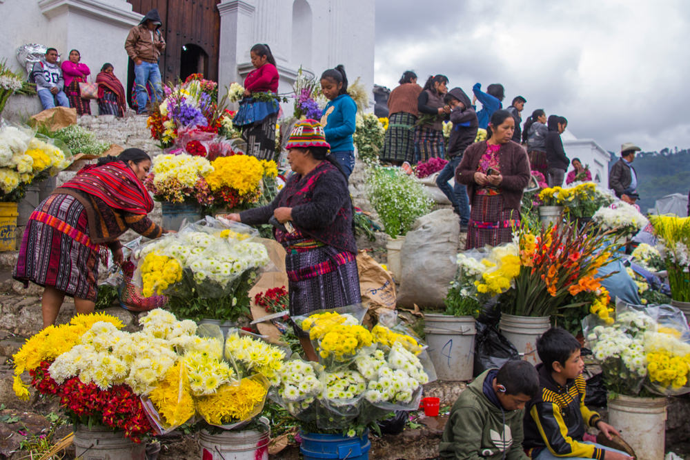 Blumenmarkt, Chichicastenango, Guatemala
